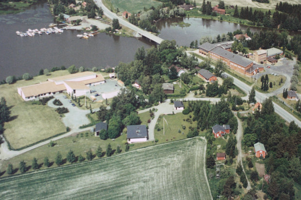 Ilmakuva Tredun Lempäälän toimipisteestä vuosien takaa.