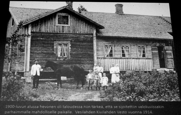 1900-luvun alussa h3evonen oli talopudessa niin tärkeä, että se sijoitettiin valokuvissakin parhaimmalle mahdolliseelle paikalla. Vesilahden Kivilahden Vesto vuonna 1914.