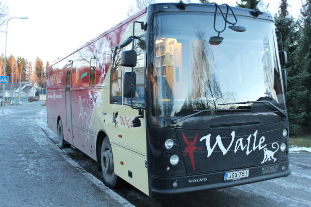 Valkeakosken ja Lempäälän yhteinen kirjastoauto Walle on palvellut kahden kunnan lukevia asiakkaita keväästä 2007. Kuva: Erkki Koivisto