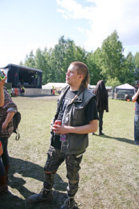 Silminnäkijät yhtyeessä toisena vokalistina nyt vuoden toiminut Kuljusta kotoisin oleva Santtu Karvonen on käynyt Puntala-rockissa vuosittain vuodesta 2009 alkaen. Kuva: Tuomas Koivisto