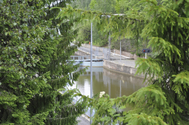 Lempäälän kanavan korjaustyöt kestävät kaksi kuukautta. Kuva: Katariina Onnela