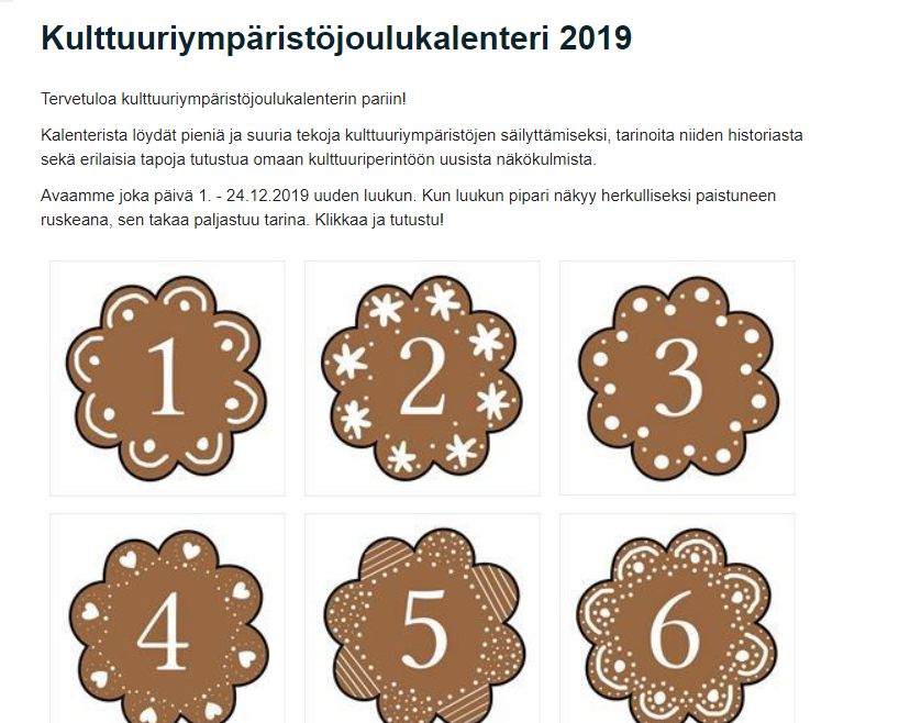 Kuokkalan koulun metallinetsijät pääsivät joulukalenteriin – Luukuissa esitellään kulttuuriympäristöä